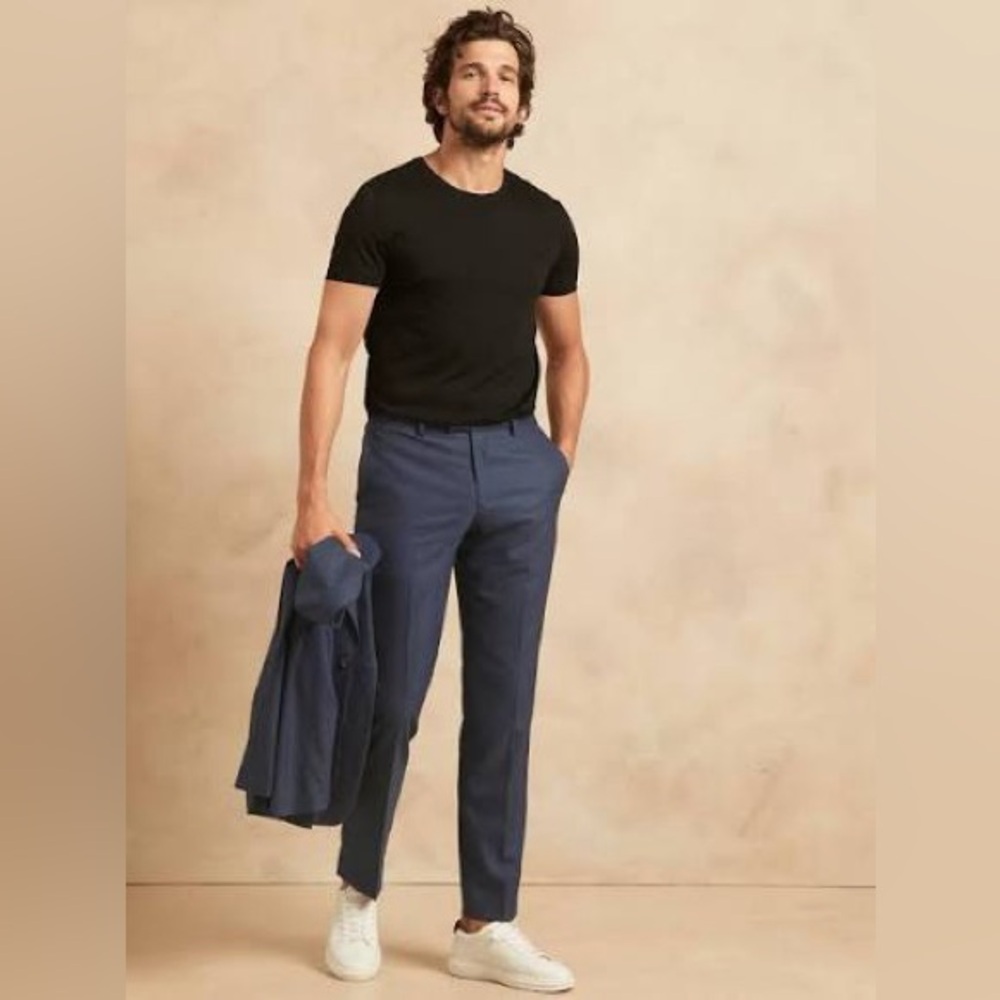 Banana Republic TAILORED-FIT SHARKSKIN TROUSER
